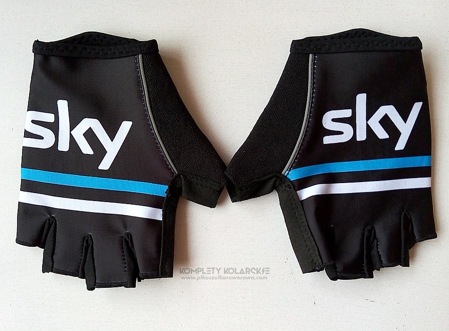 2016 Sky Rekawiczki Cycling Czarny